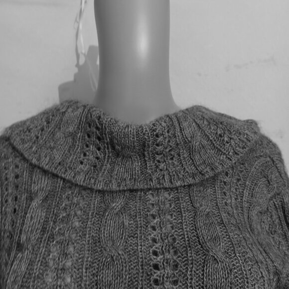 Tommy Hilfiger Grey Cowl Neck Sweater Size S/P - Picture 8 of 11